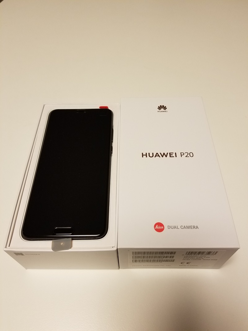 購入した時のHuaweiP20