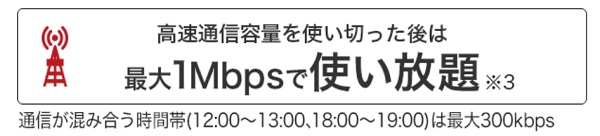 スーパーホーダイの低速モードは使い放題