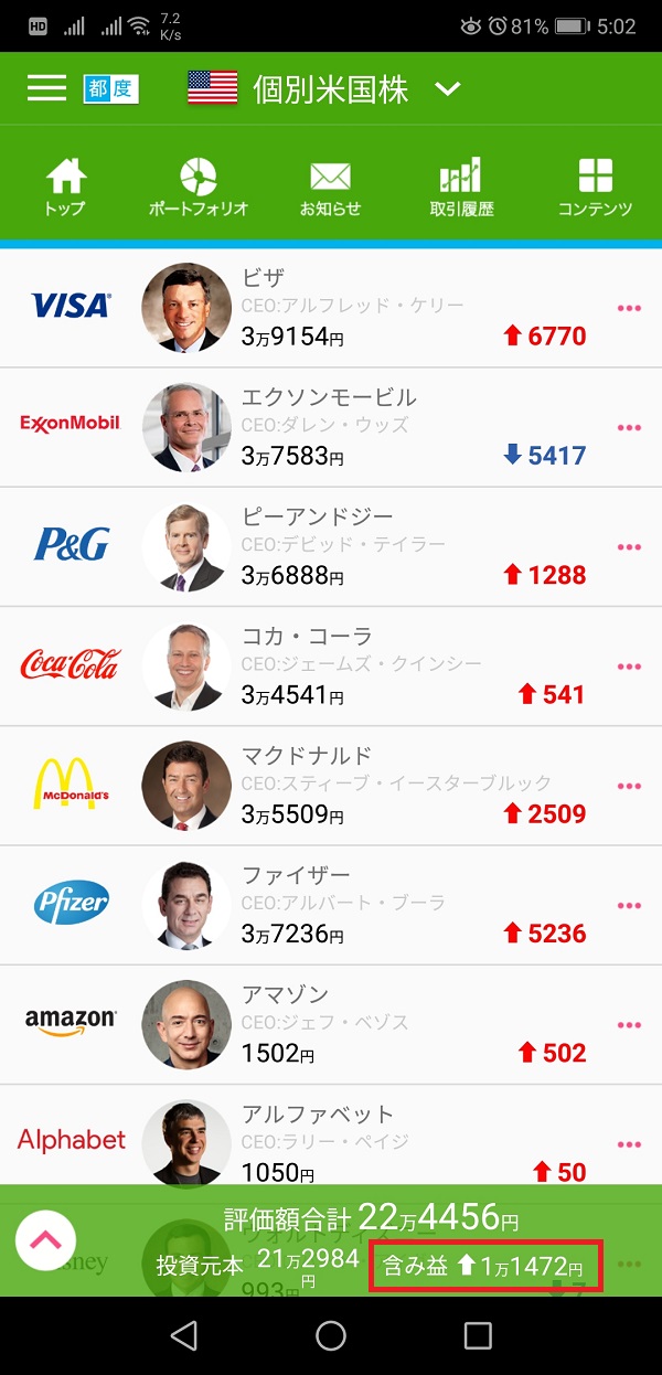 2019年1月5日05時02分の状況