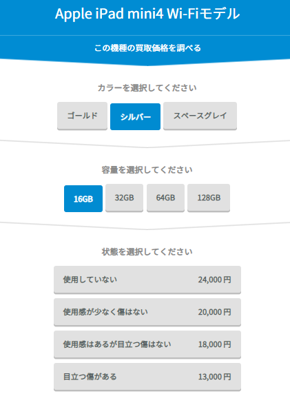 iPadmini4買取価格