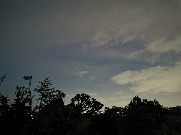 P30通常で夜に空を撮影