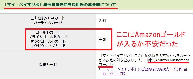 朗報 マイ ペイすリボ改悪でもamazonゴールドカードは除外だった 継続確定